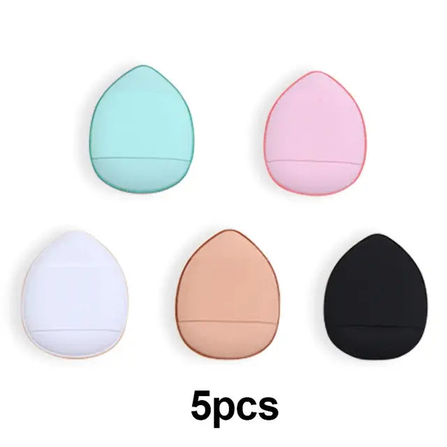 5/10Pcs Mini Finger Puff Foundation Small Air Cushion Powder Sponge Face Concealer BB Cream Cosmetic Applicator Makeup Tools